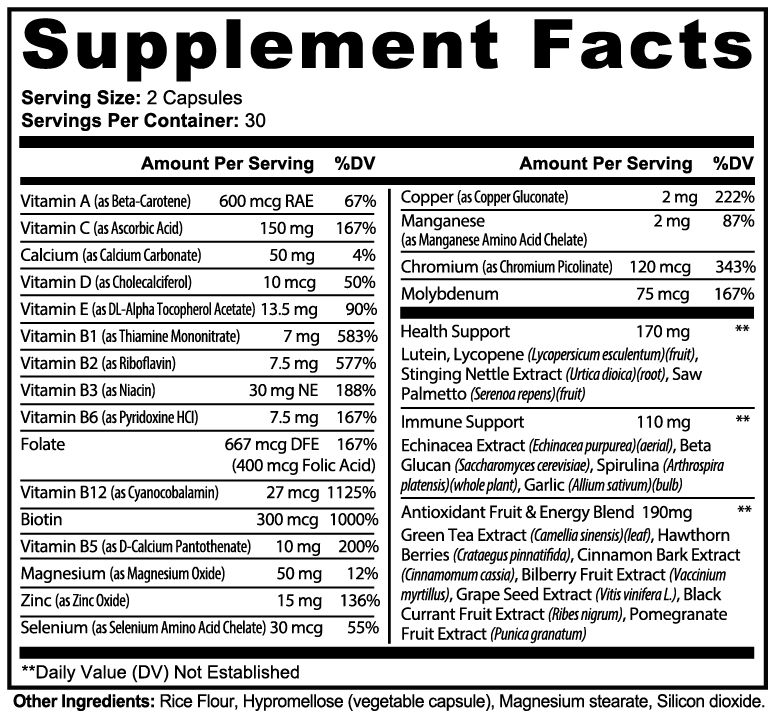 SOFASCO Complete Multivitamin Suppliment